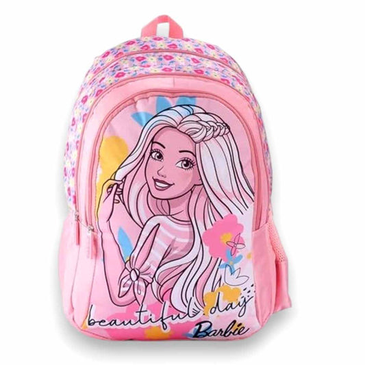 Striders Barbie School Backpack – 16 Inch Beautiful Days Pink Girls School Bag with Multiple Compartments