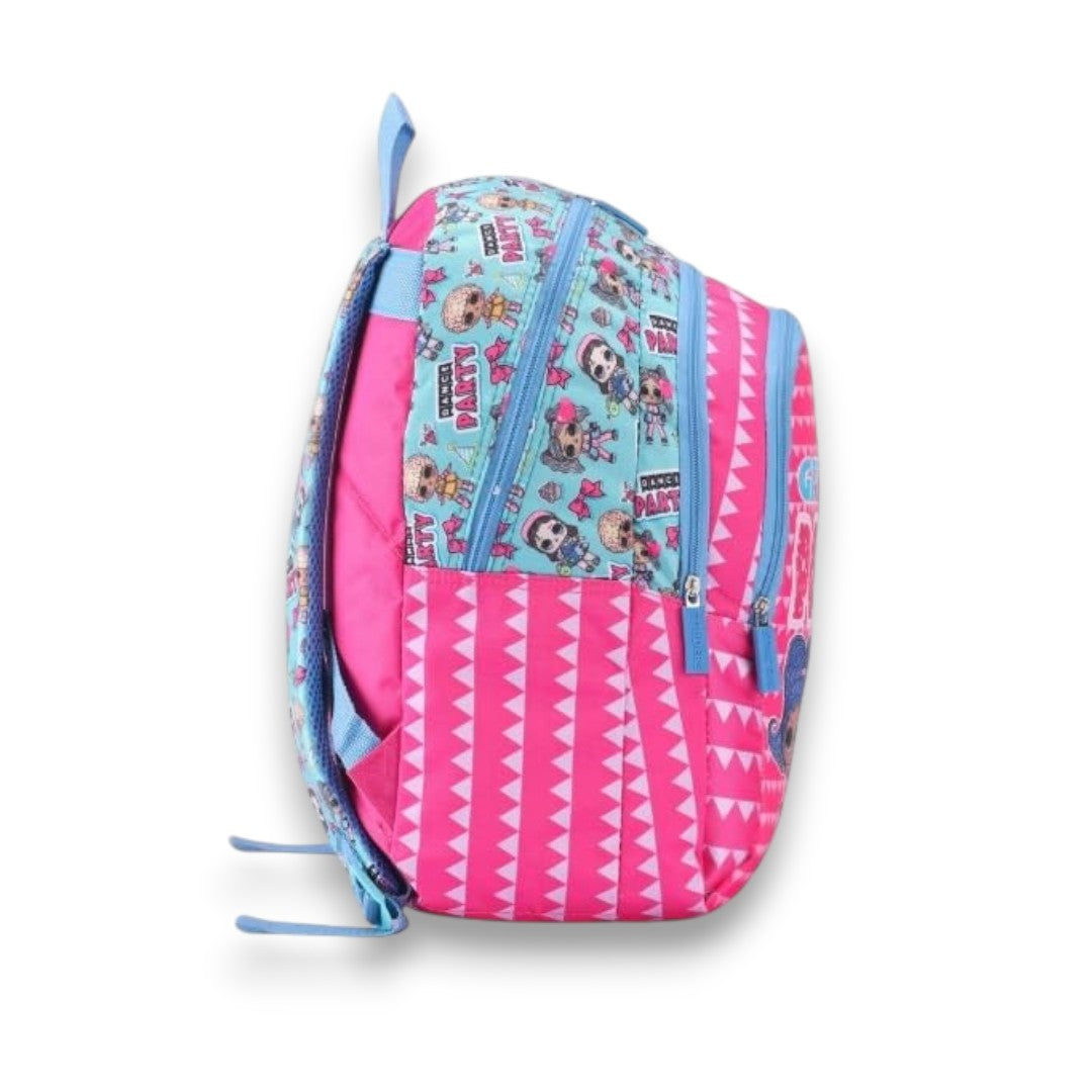 Striders LOL Surprise Kids School Backpack 16 Inch – Get Ur Party On Pink Girls School Bag