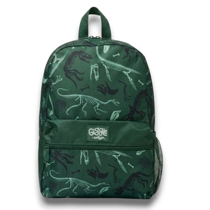 Giggle by Smiggle Dinosaur Print Backpack 16 Inch | Kids School Bag with Multiple Compartments