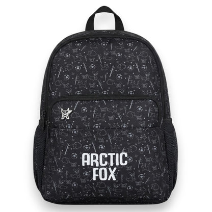 Arctic Fox School Bags Cuba Black 21L School BackpackLightweight Kids & Teens Casual Travel Bag with Multiple Compartments