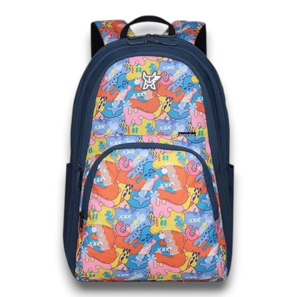 Arctic Fox School Bags Color Splash Castel rock 34 Liters School Backpack for Boys and Girls