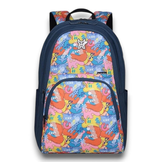 Arctic Fox School Bags Color Splash Castel rock 34 Liters School Backpack for Boys and Girls