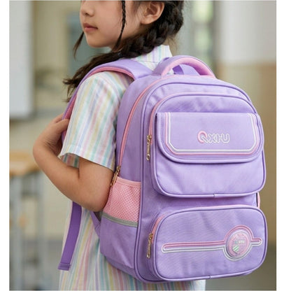 Kids School Backpack 16 Inch | Lightweight Purple School Bag for Girls with Multiple Compartments