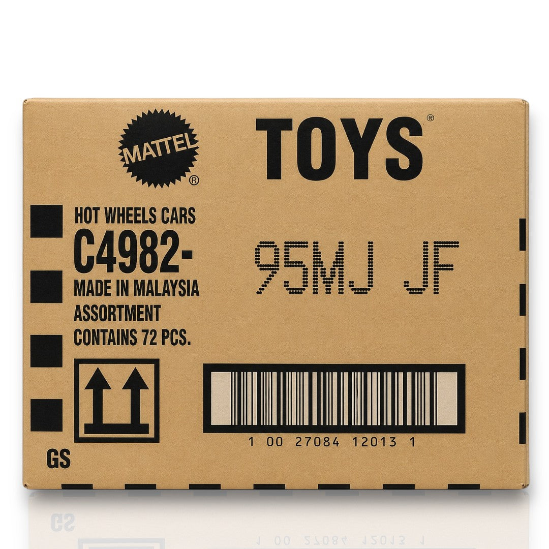 Hot Wheels C4982 -Factory-Sealed  -Case J (95MJ-JF) – 72 Die-Cast Cars by Mattel