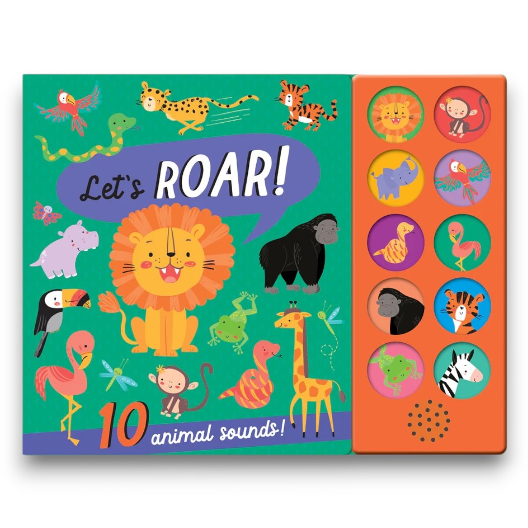 North Parade Let’s Roar! Interactive Animal Sound Book with 10 Real Animal Sounds for Toddlers & Kids
