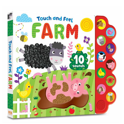 North Parade Touch and Feel Farm Sound Book with 10 Animal Sounds for Kids