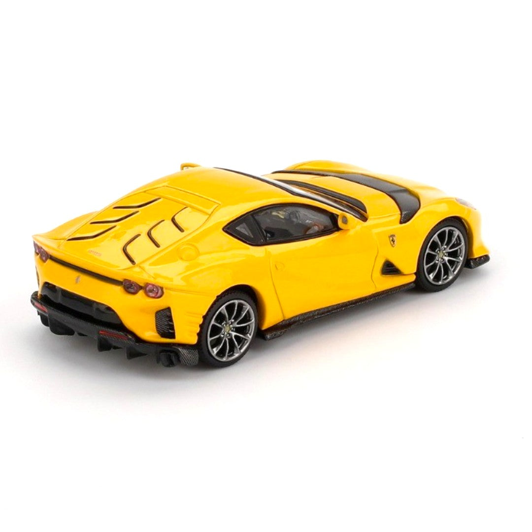 BBR Models 1:64 Ferrari 812 Competizione Die-Cast Model Car – Giallo Modena Yellow Collectible Sports Car Miniature