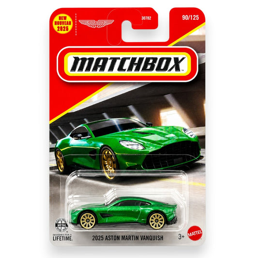 Matchbox 1:64 2025 Aston Martin Vanquish (Blister Pack) Die-Cast Model Car | Luxury Grand Touring Supercar
