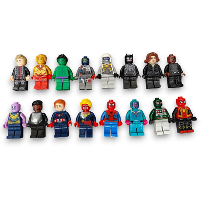 Infinity Saga 16-Piece Superhero Building Block Minifigure Set | Action Figures Toy Collection with Accessories | Creative Assembly Toy for Kids 6+