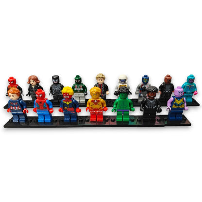 Infinity Saga 16-Piece Superhero Building Block Minifigure Set | Action Figures Toy Collection with Accessories | Creative Assembly Toy for Kids 6+