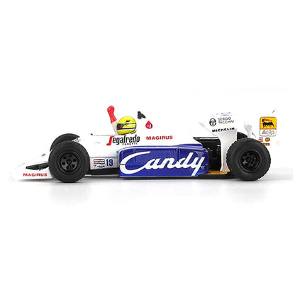 MINI GT 1:64 Toleman TG184 #19 Ayrton Senna 1984 Monaco Grand Prix 2nd Place Die-Cast Formula Racing Car Model