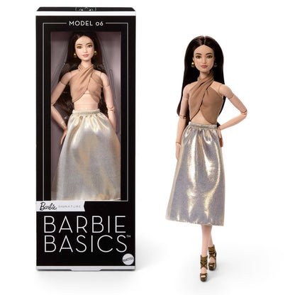 Barbie Signature Barbie Basics Model 06 Fashion Doll | 11.5 inches Collector Edition Articulated Doll with Premium Outfit