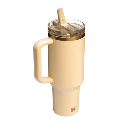 STANLEY The Quencher H2.0 FlowState™ Tumbler | 1.18L with Straw for Water (40 oz) (Dark Cream) - Jaiman Toys