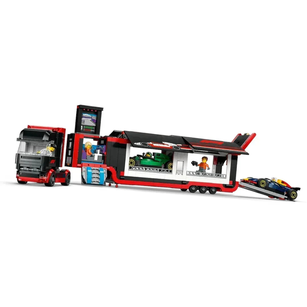 LEGO City F1 Truck with RB20 & AMR24 F1 Cars Toy Racing Transporter Set Building Blocks Toys for 8+ Gift for Boys and Girls - Jaiman Toys