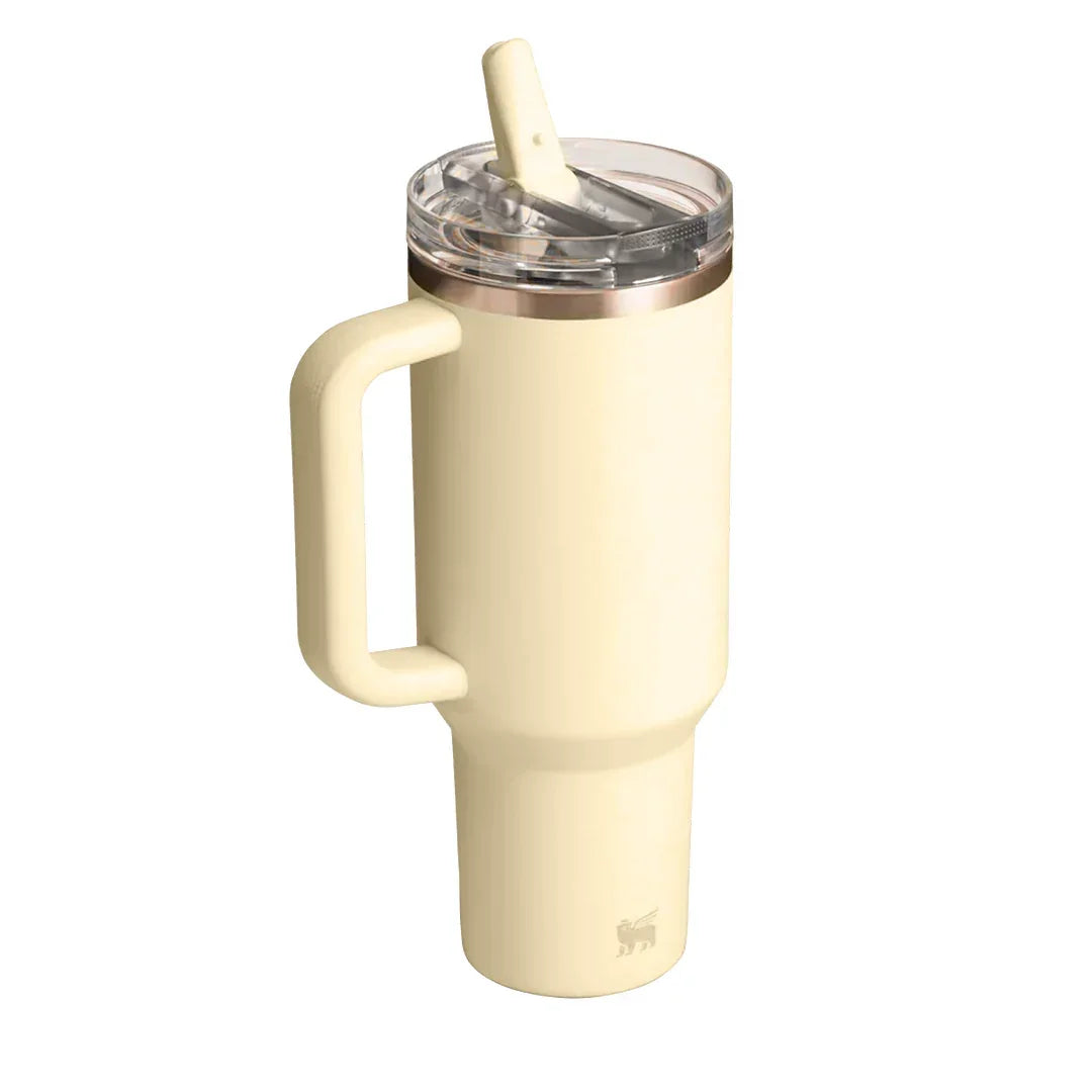 STANLEY The Quencher H2.0 FlowState™ Tumbler | 1.18L with Straw for Water (40 oz) (Cream) - Jaiman Toys