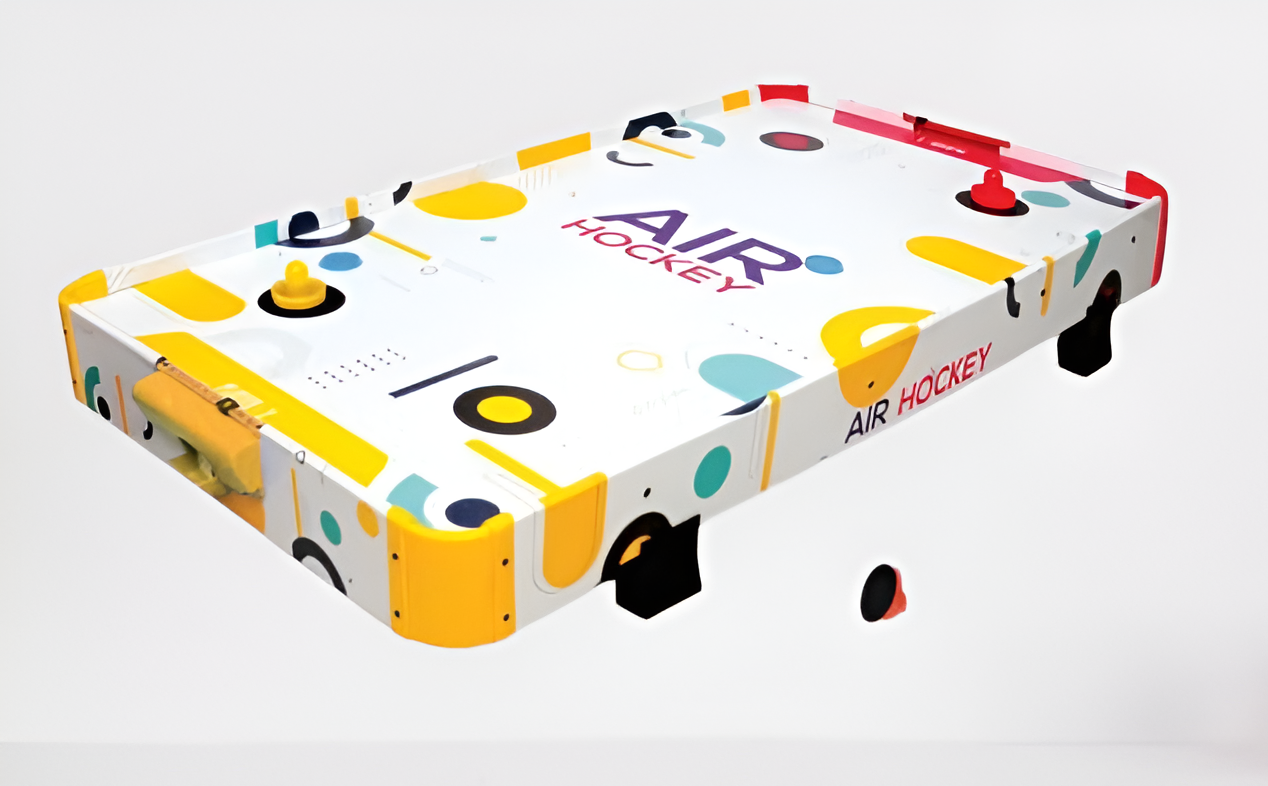 Simarr Mega Air Hockey Table Game – Electric Air Hockey Board with 2 Pucks, 2 Paddles & Adapter for Kids and Family Indoor Play