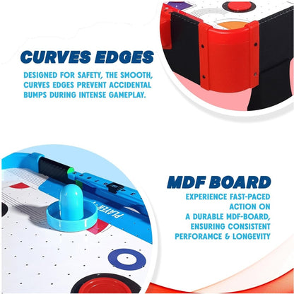 Simarr Air Hockey Big Table Game – Electric Air Hockey Board with Pucks & Paddles for Kids and Family