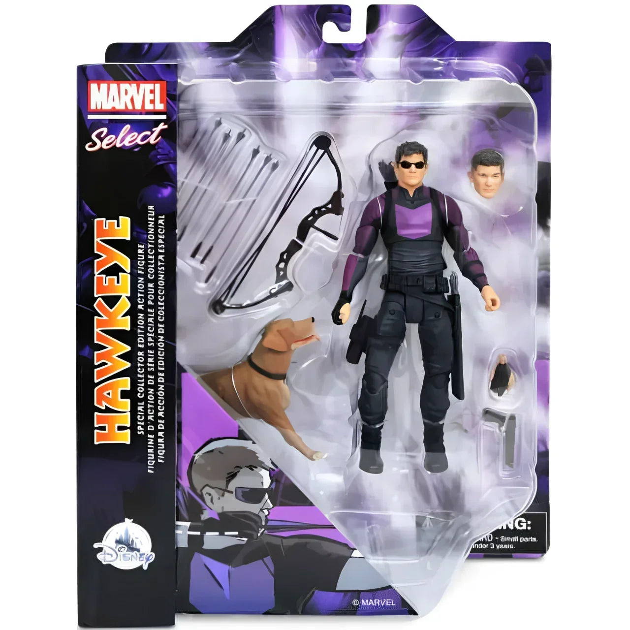 Marvel Hawkeye (with Lucky the Pizza Dog) Action Figure (Special Collector Edition) - Jaiman Toys