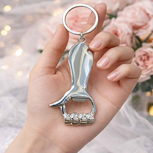 Hand Metal Bottle Opener Keychain – Stylish Heel Keyring for Women