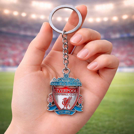 Liverpool F.C. Metal Keychain – Football Club Crest Keyring for Soccer Fans