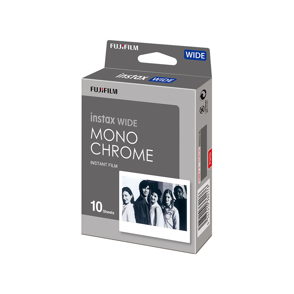 Instax Wide Film Monochrome - 1 Pack ( 10 Sheets) For Wide Series Camera