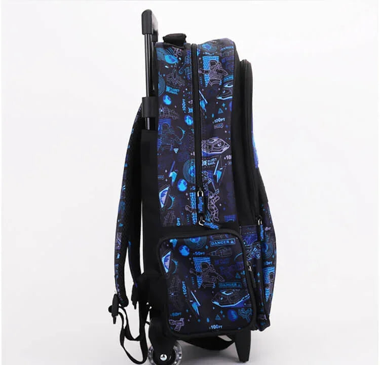 Smiggle School Bag : Astronaut Colorful & Stylish 18 Inch Trolley Backpack for Kids - Jaiman Toys