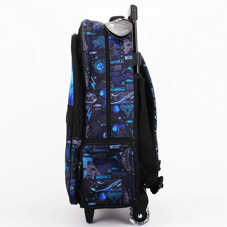 Smiggle School Bag : Astronaut Colorful & Stylish 18 Inch Trolley Backpack for Kids - Jaiman Toys