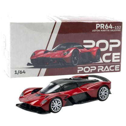 Pop Race PR64-152 Aston Martin Valkyrie 1:64 Die-Cast Model Car – Premium Collectible Edition
