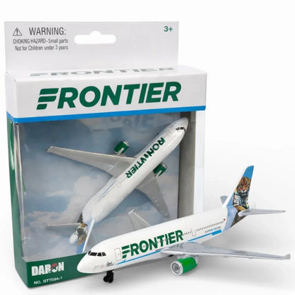 Daron Frontier Airlines Diecast Airplane Model (14CM) – Official Wildlife Tail Aircraft Toy (3+)