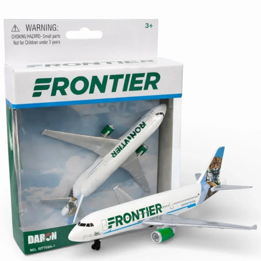 Daron Frontier Airlines Diecast Airplane Model (14CM) – Official Wildlife Tail Aircraft Toy (3+)