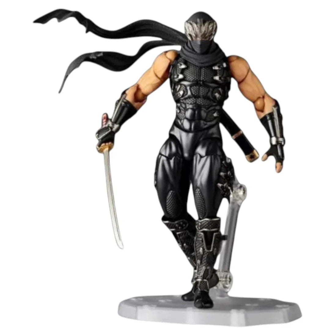 Amazing Yamaguchi Revoltech Ninja Gaiden II Ryu Hayabusa Action Figure 6 Inch – Fully Articulated Ninja Collectible with Weapons & Accessories