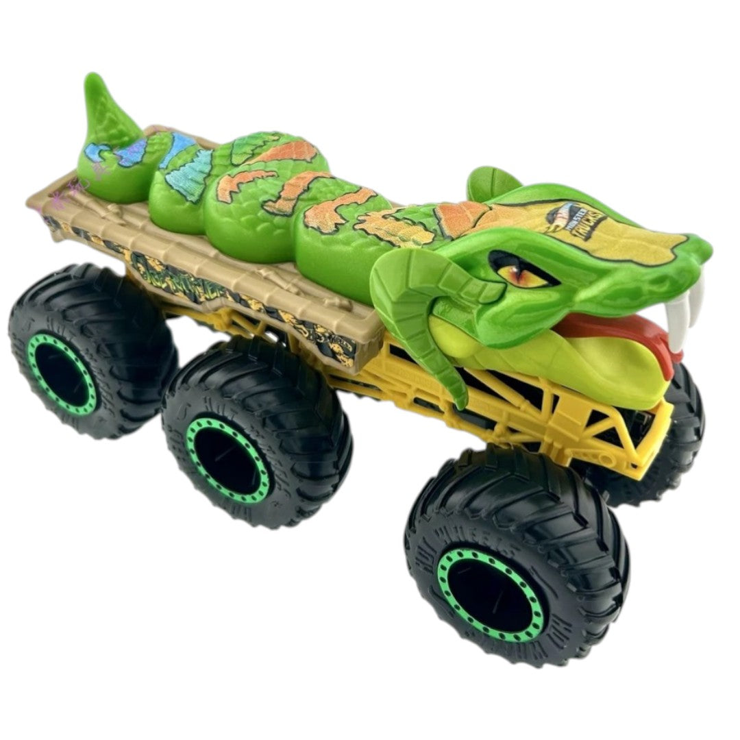 Hot Wheels Monster Trucks Big Rigs Cage Rattler – Snake-Themed Giant Truck Toy