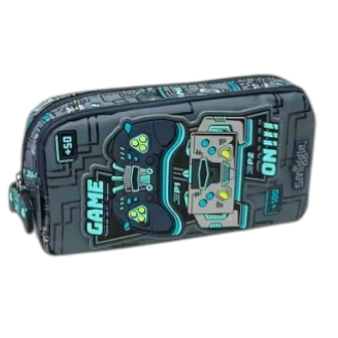 Smiggle Game On Pencil Pouch – Gaming Theme Kids School Stationery Pouch