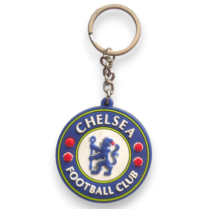 Chelsea F.C. Logo Keychain – Soft Rubber Football Club Keyring for Fans