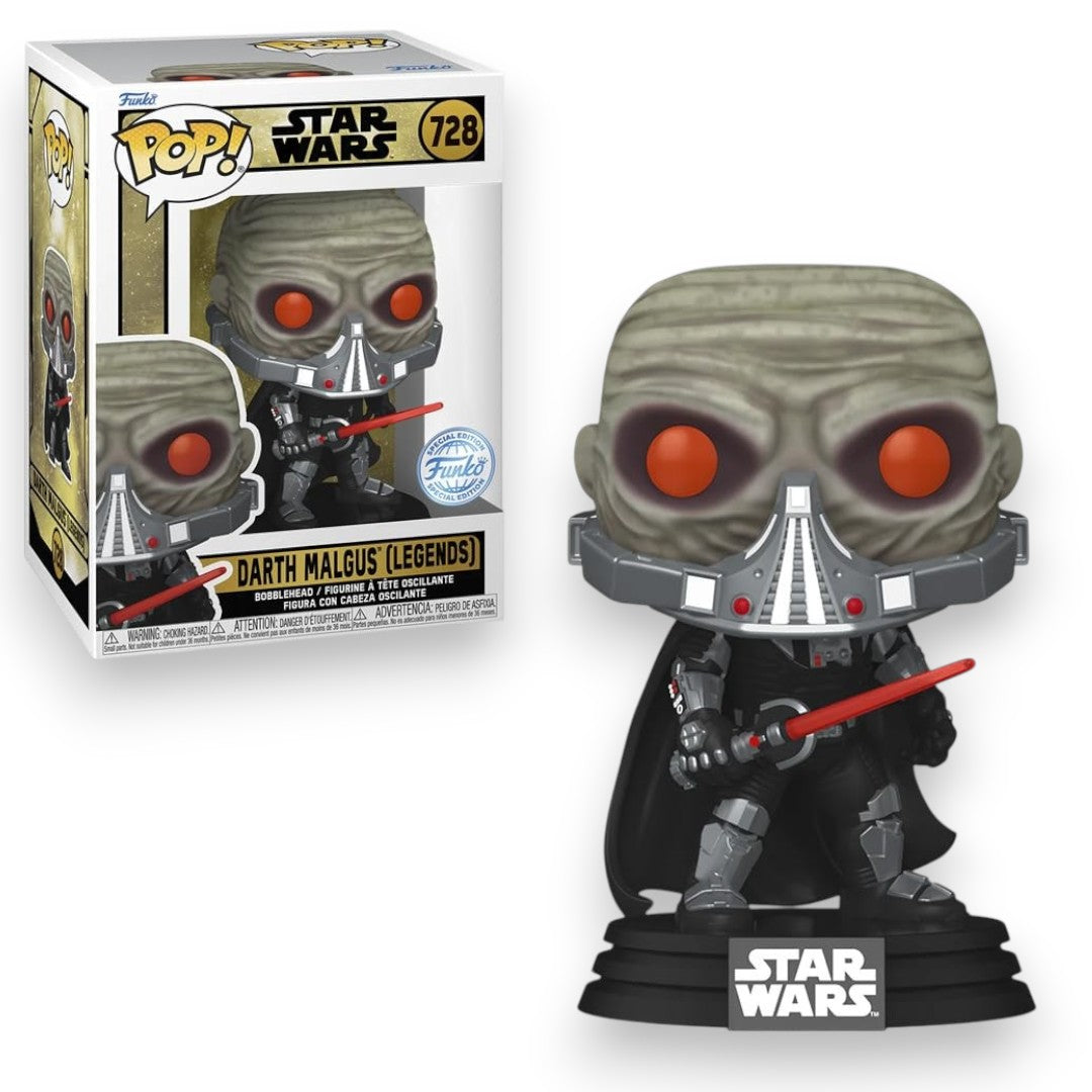 Funko Pop Star Wars Darth Malgus (Legends) #728 Vinyl Bobblehead Figure – Special Edition Star Wars Collectible with Window Display Box