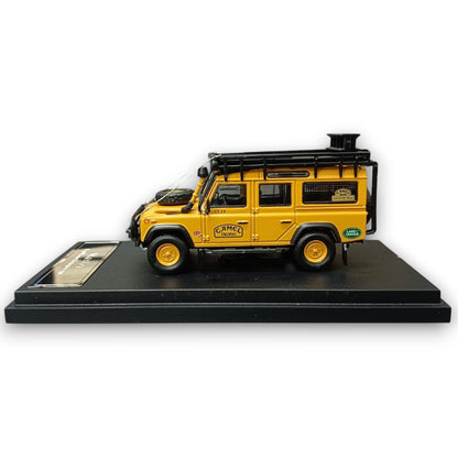 Master 1:64 Land Rover Defender 110 Diecast Model Car | Camel Trophy ; Expedition SUV Collectible with Roof Rack |