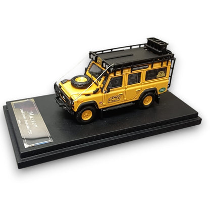 Master 1:64 Land Rover Defender 110 Diecast Model Car | Camel Trophy ; Expedition SUV Collectible with Roof Rack |