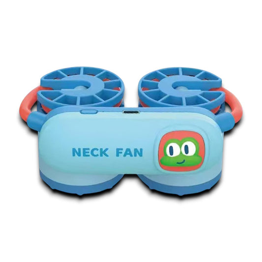 Portable Neck Fan – Dual Turbine Hands-Free Wearable Fan with Flexible Adjustable Band for Travel, Outdoor & Summer Use (Pack of 1)