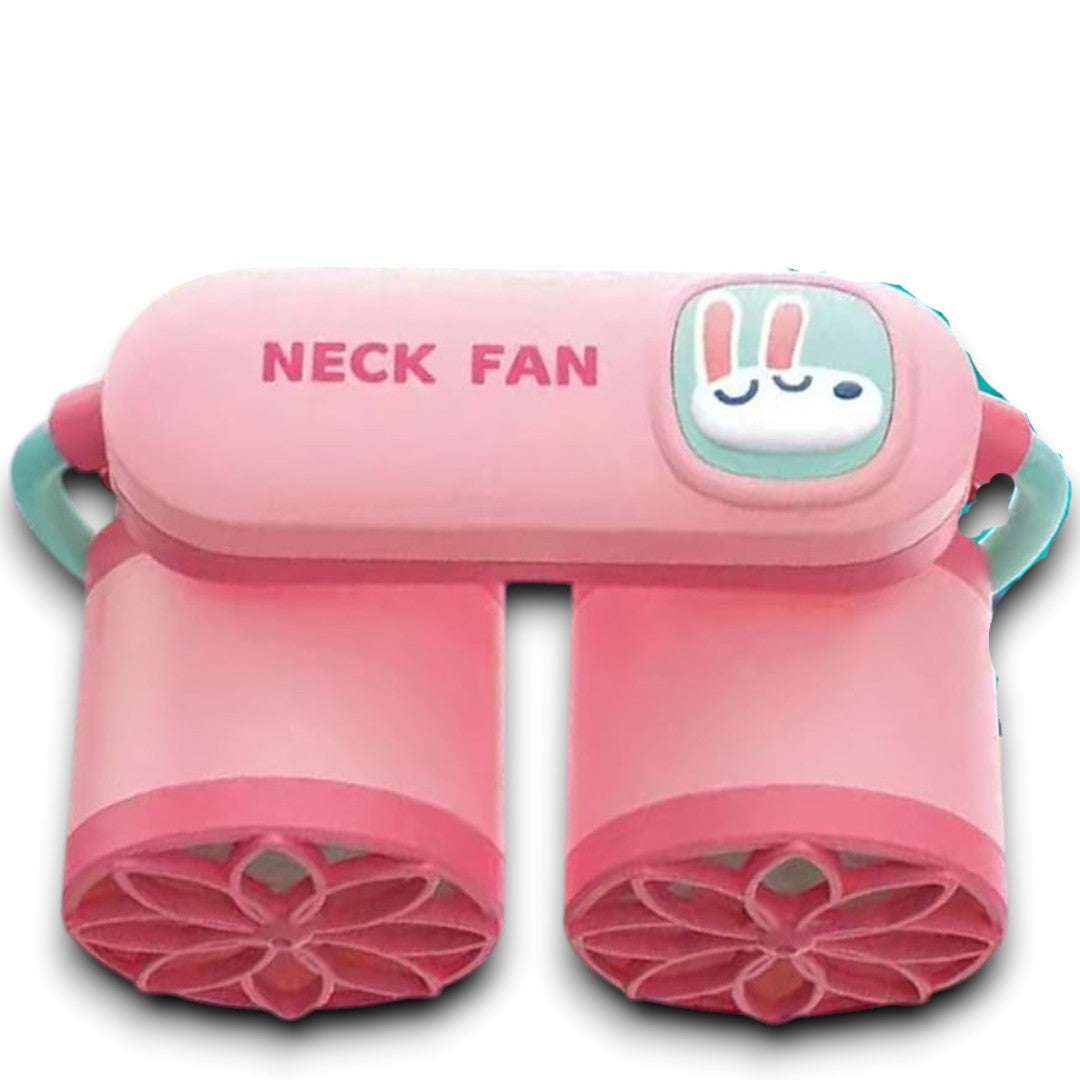 Portable Neck Fan – Dual Turbine Hands-Free Wearable Fan with Flexible Adjustable Band for Travel, Outdoor & Summer Use (Pack of 1)
