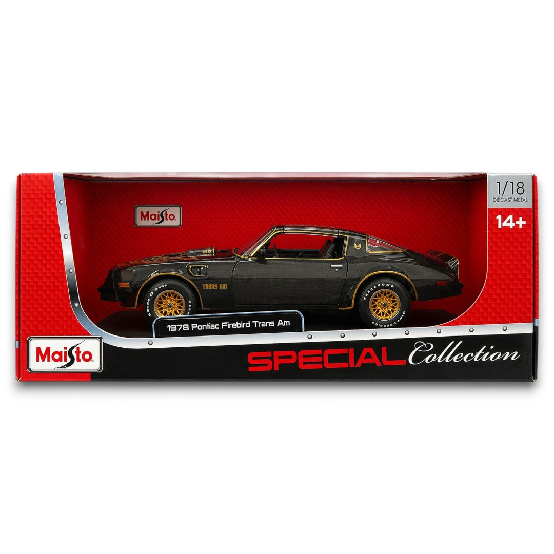 Maisto 1:18 1978 Pontiac Firebird Trans Am Die-Cast Model Car | Classic American Muscle Car Collectible