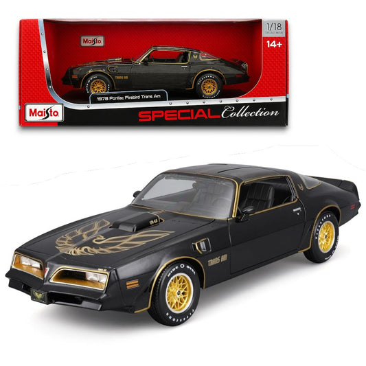 Maisto 1:18 1978 Pontiac Firebird Trans Am Die-Cast Model Car | Classic American Muscle Car Collectible