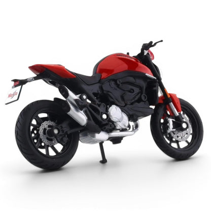 Maisto 1:18 Ducati Monster+ Die-Cast Motorcycle Model | Ducati Monster Plus Red Collectible Bike