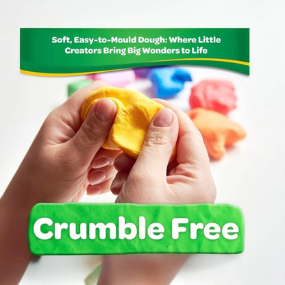 Crayola Modelling Dough Set – 6 Colour Soft Modelling Clay Pack (450g) for Kids | Creative Sculpting & Craft Play