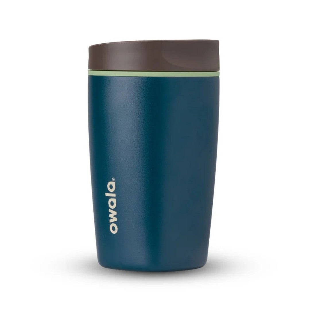 Owala SmoothSip Slider Insulated Sipper Bottle 12oz. / 355ml – Leakproof Travel Coffee Mug with Sliding Lid for Hot & Cold Drinks (pack of 1)