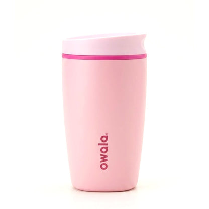 Owala SmoothSip Slider Insulated Sipper Bottle 12oz. / 355ml – Leakproof Travel Coffee Mug with Sliding Lid for Hot & Cold Drinks (pack of 1)