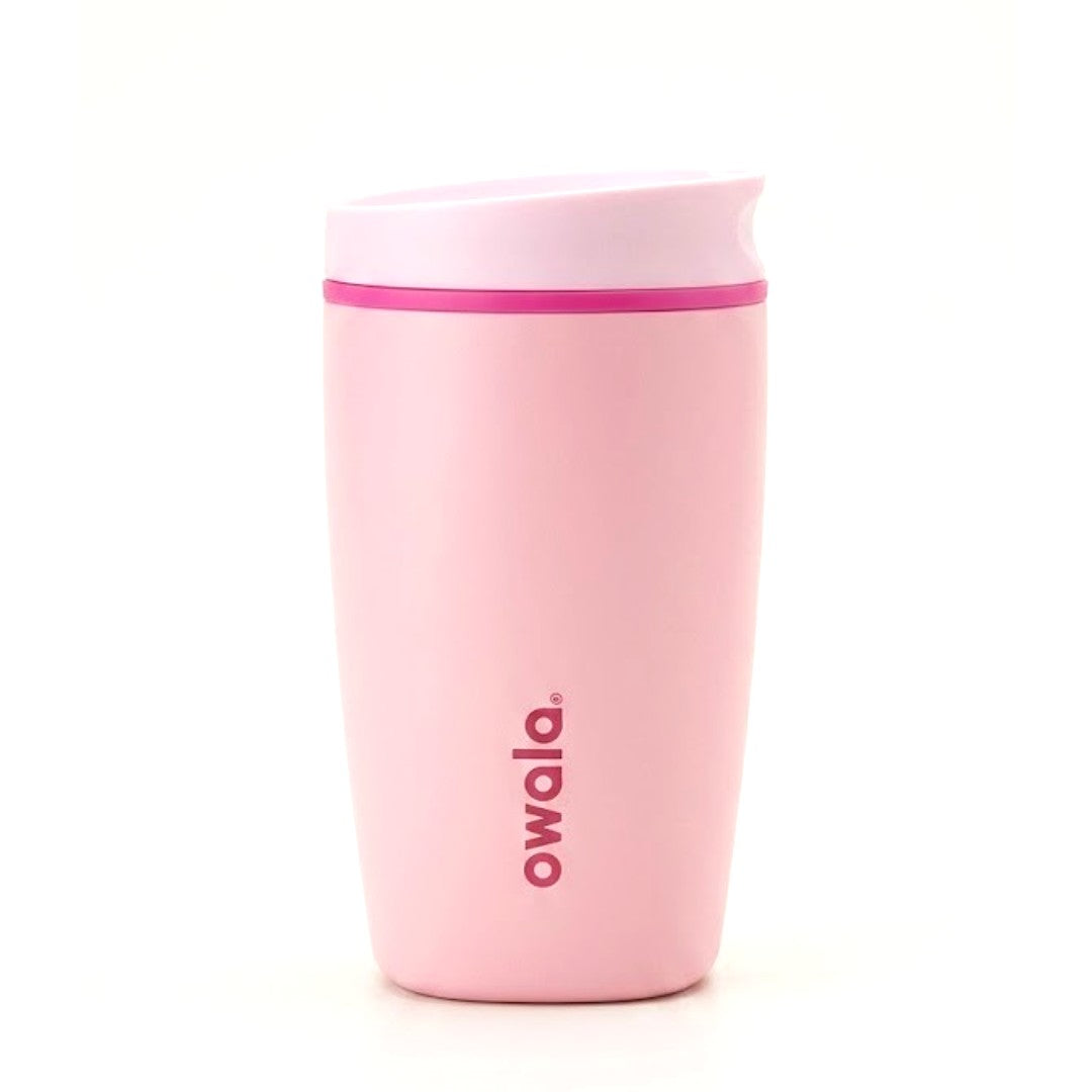 Owala SmoothSip Slider Insulated Sipper Bottle 12oz. / 355ml – Leakproof Travel Coffee Mug with Sliding Lid for Hot & Cold Drinks (pack of 1)
