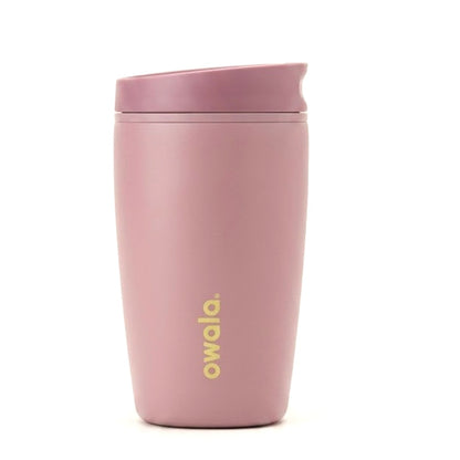 Owala SmoothSip Slider Insulated Sipper Bottle 12oz. / 355ml – Leakproof Travel Coffee Mug with Sliding Lid for Hot & Cold Drinks (pack of 1)