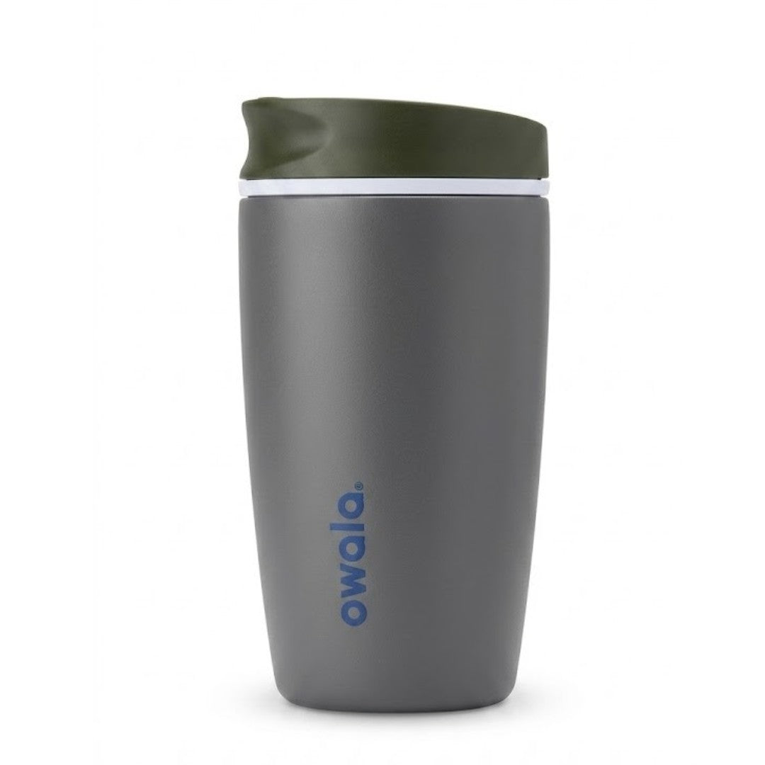 Owala SmoothSip Slider Insulated Sipper Bottle 12oz. / 355ml – Leakproof Travel Coffee Mug with Sliding Lid for Hot & Cold Drinks (pack of 1)