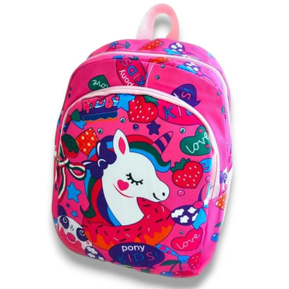 Unicorn School Backpack 12 Inch – Kids Cute Pony Cartoon School Bag for Nursery & Preschool Girls