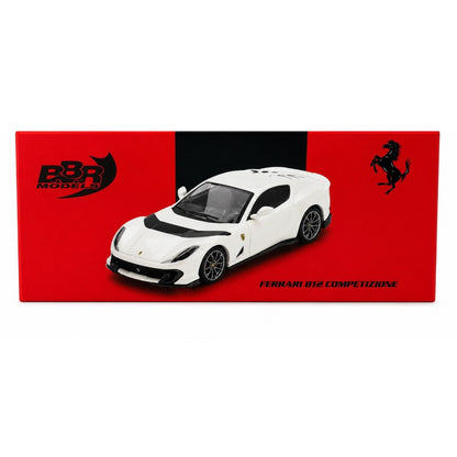 BBR Models 1:64 Ferrari 812 Competizione Bianco Avus White Limited Edition Die-Cast Model Car – Premium Sports Car Collectible